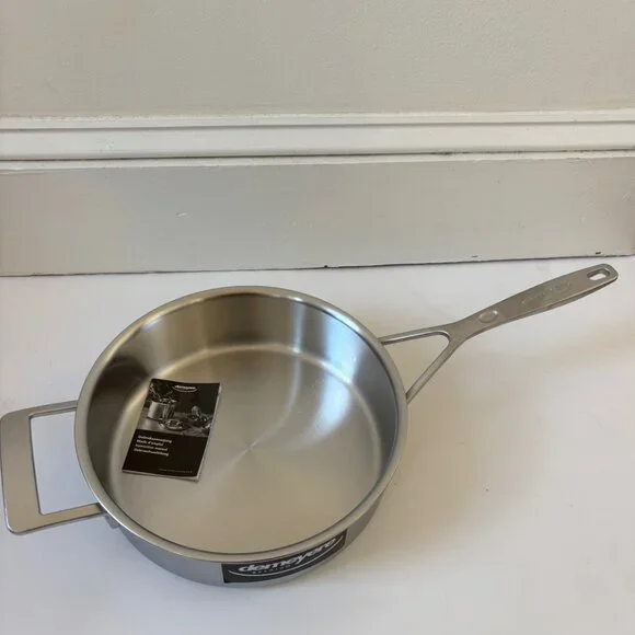 NEW - Demeyere 3-Quart Industry 5-Ply Stainless Steel Saute Pan with Lid - Picture 3 of 4